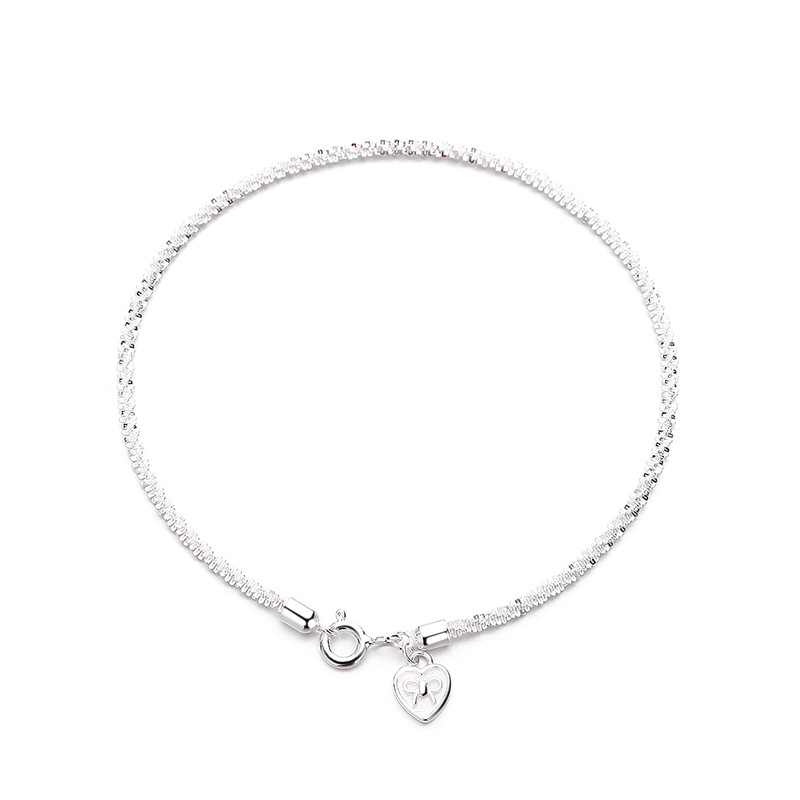S925 2.5 g 18cm sterling silver Small sequins bracelet  