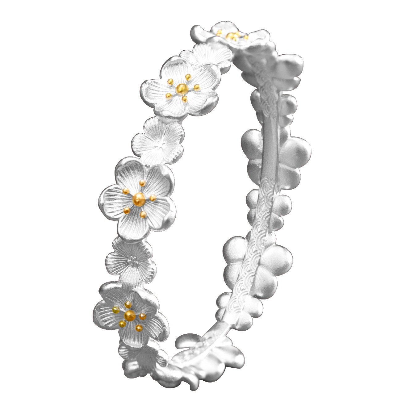 S990 30g opening design Chinese style dynamic peach blossom new style bracelet