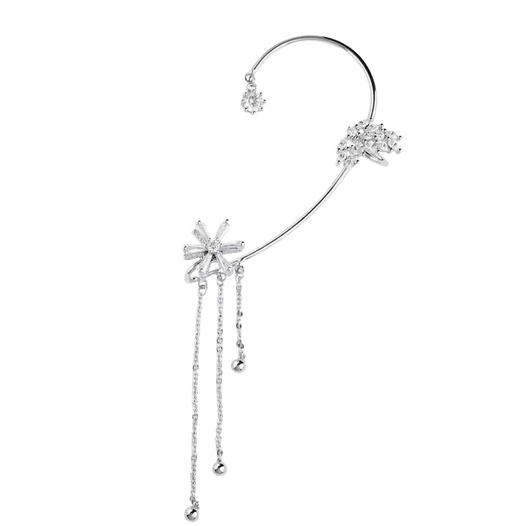 Alloy Material multiple styles 1 pair of Zircon animal shape without ear holes ear clips ear hooks
