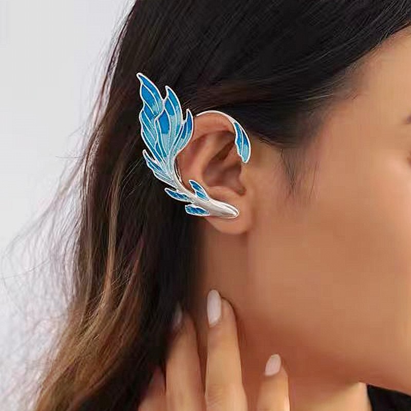 Alloy Material multiple styles 1 pair of Zircon Exaggerated animal designs without ear holes ear clips ear hooks