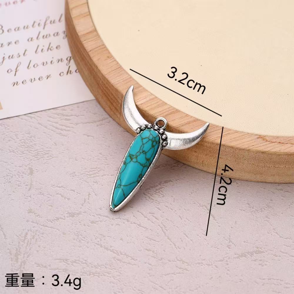 Alloy Material multiple styles 55 CM Mighty Bull Head Pendant Necklace