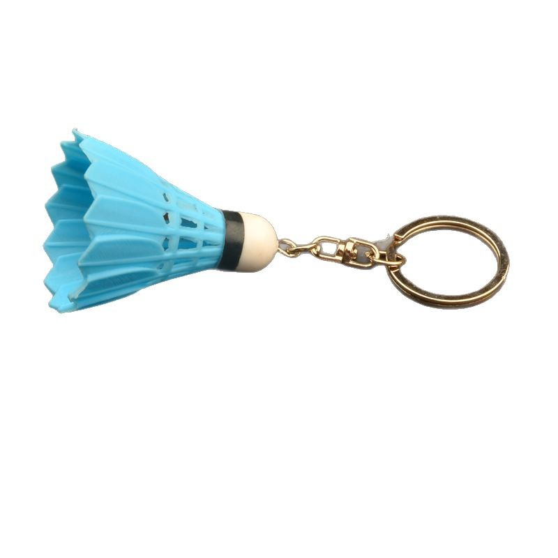 Synthetic resin plastic Eco-friendly PVC multiple Tennis baseball badminton Keychains