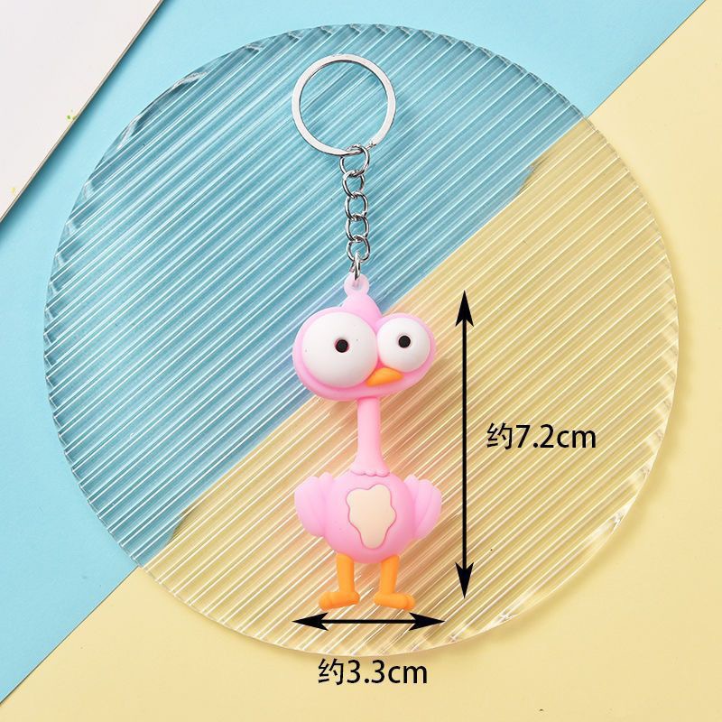 Synthetic resin plastic multiple 3D funny animal monkey lion figurine keychains