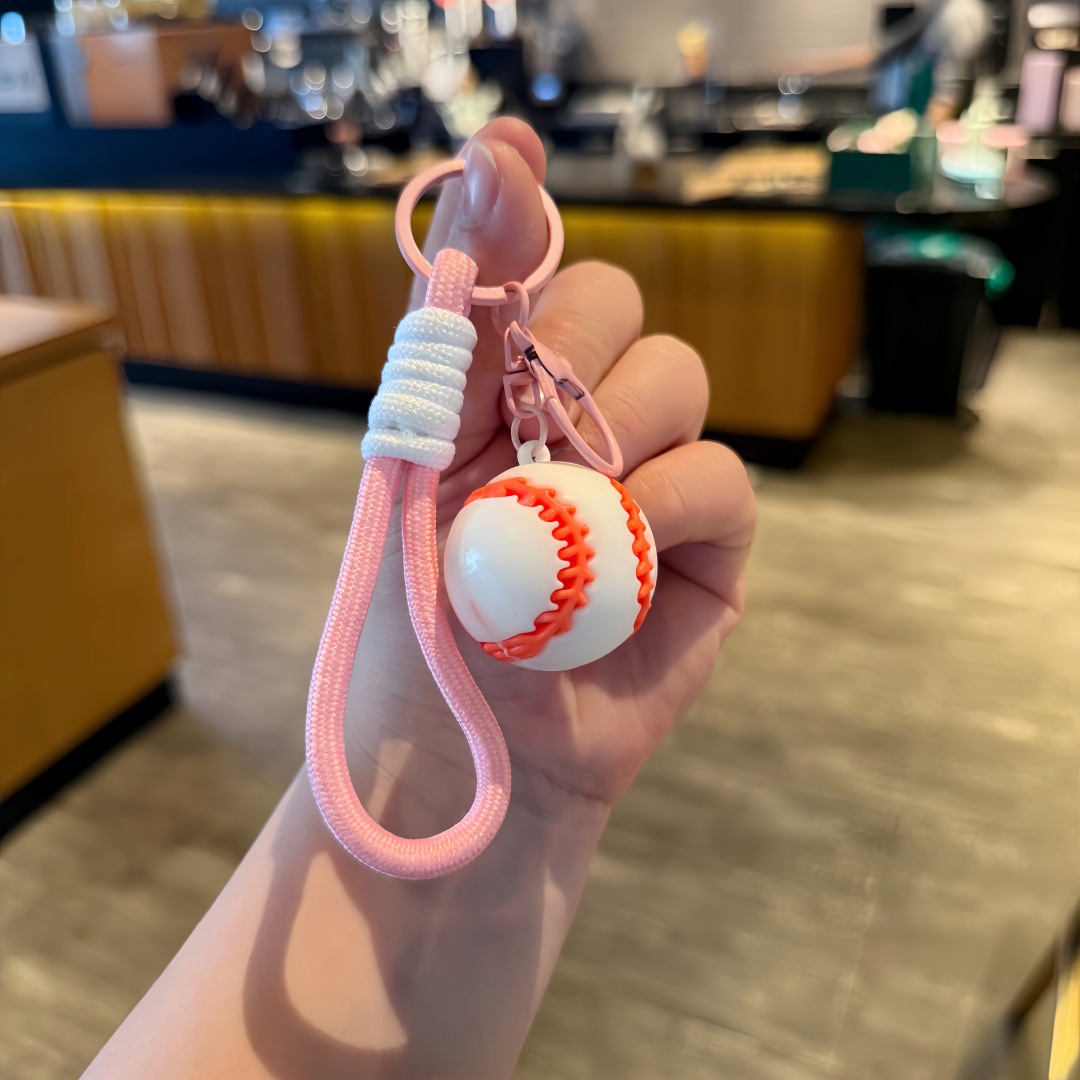 Synthetic resin plastic Eco-friendly PVC multiple Tennis baseball badminton Keychains