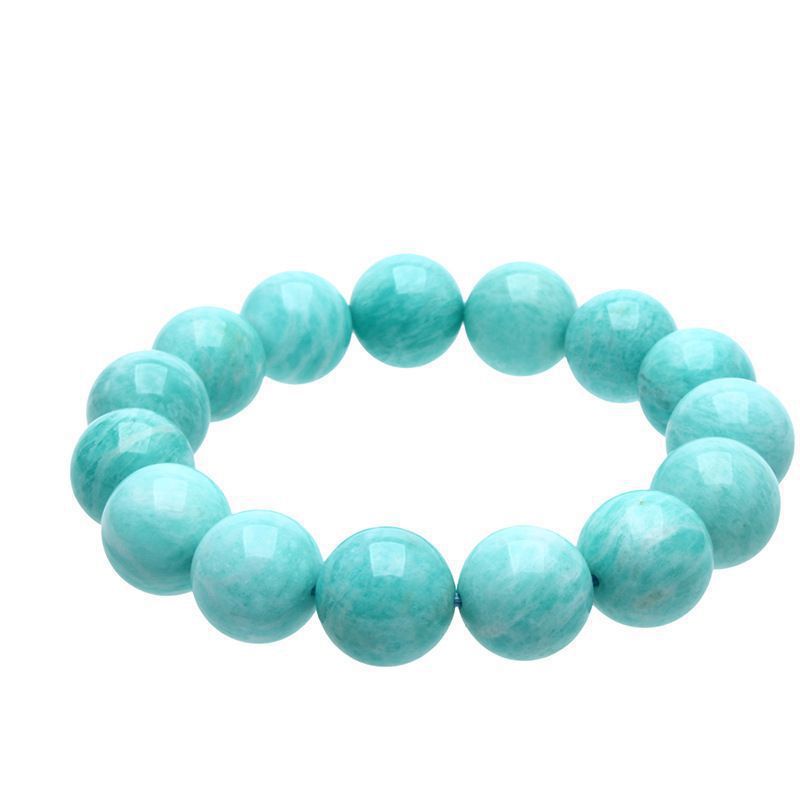 Multiple Sizes Single Circle Blue green Tianhe stone Natural Crystal Bracelet
