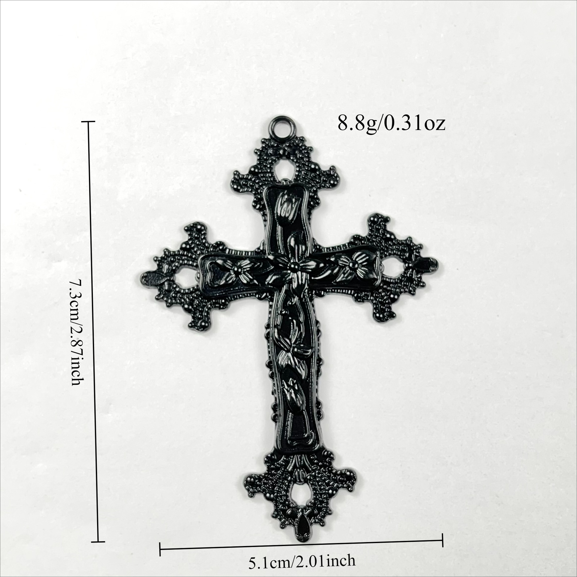 Alloy Material multiple styles 55 CM Gothic Skeleton Cross Pendant Necklace