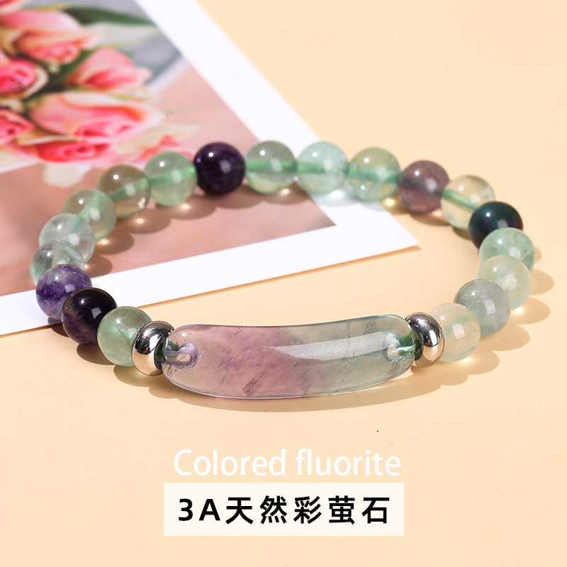Multiple Yiwu made 8mm natural various materials Bridge bracelets