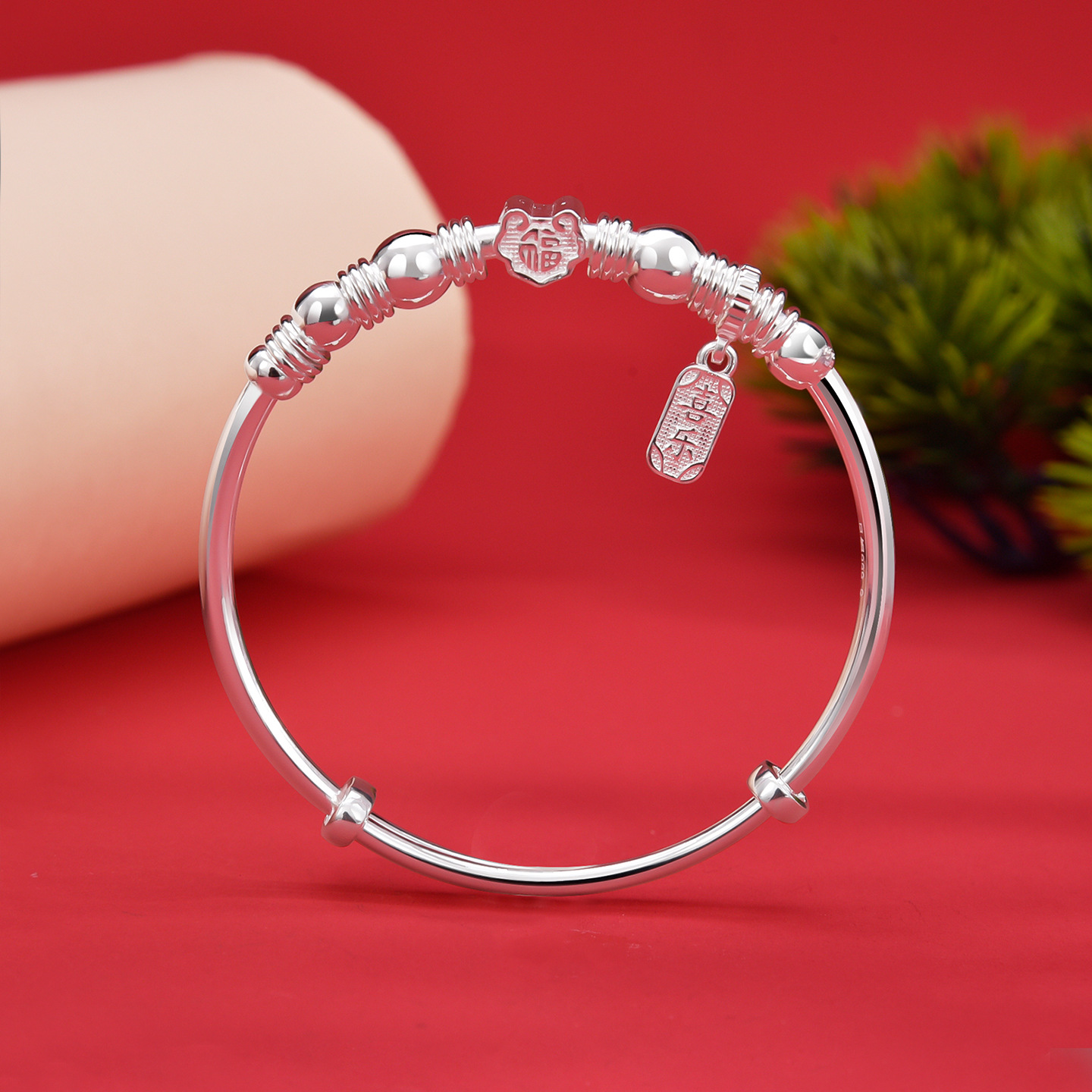 S990 25g Wan Guan Pan Chan Wealthy and auspicious silver bracelet
