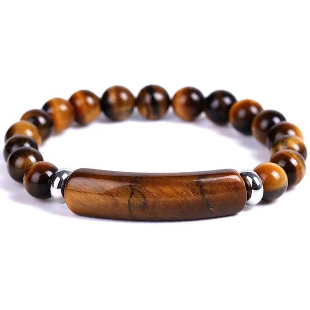 Multiple Yiwu made 8mm natural various materials Bridge bracelets
