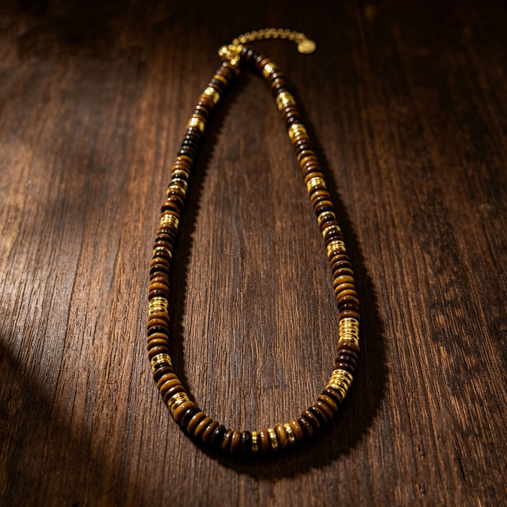 Bohemian style hand polished crystal powder crystal spacer bead collarbone necklace