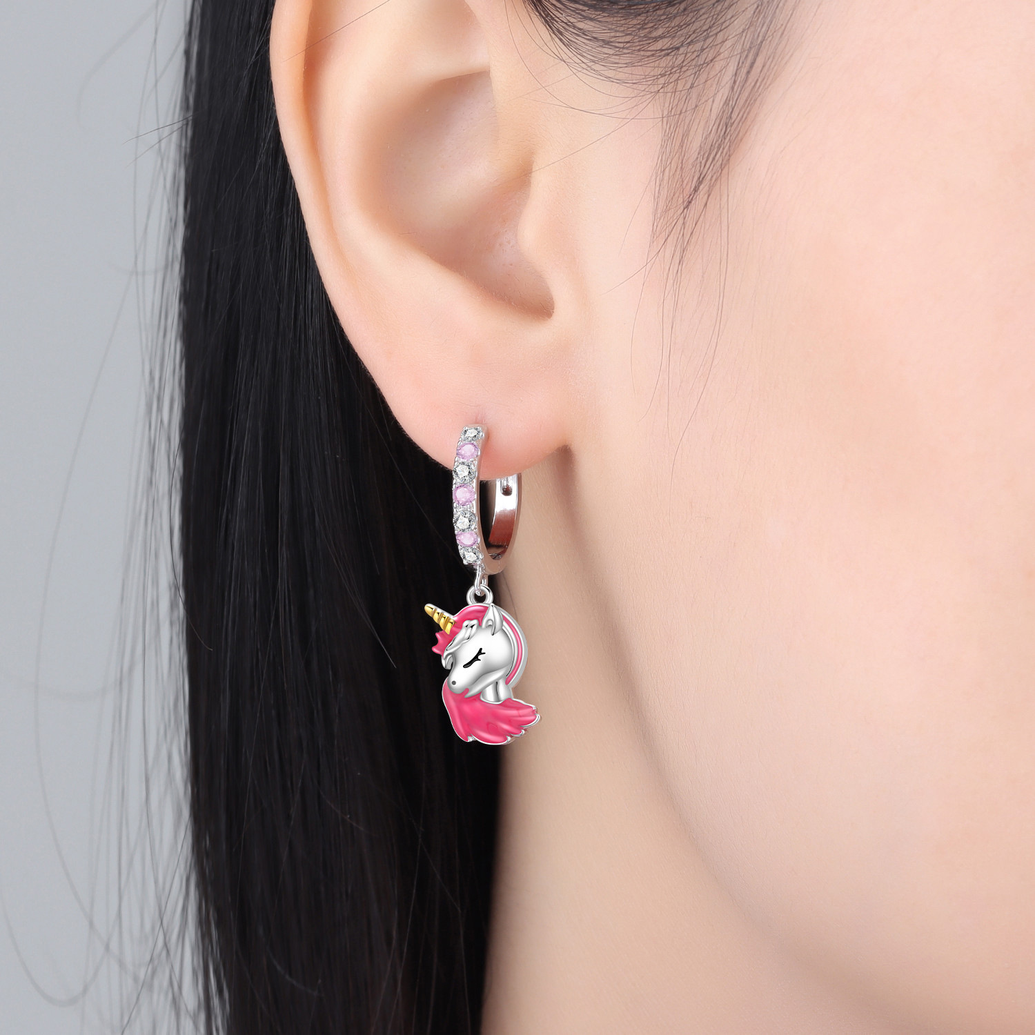 2026 S925 Pure Silver Multiple styles of  Butterfly jellyfish goldfish Zircon Earrings