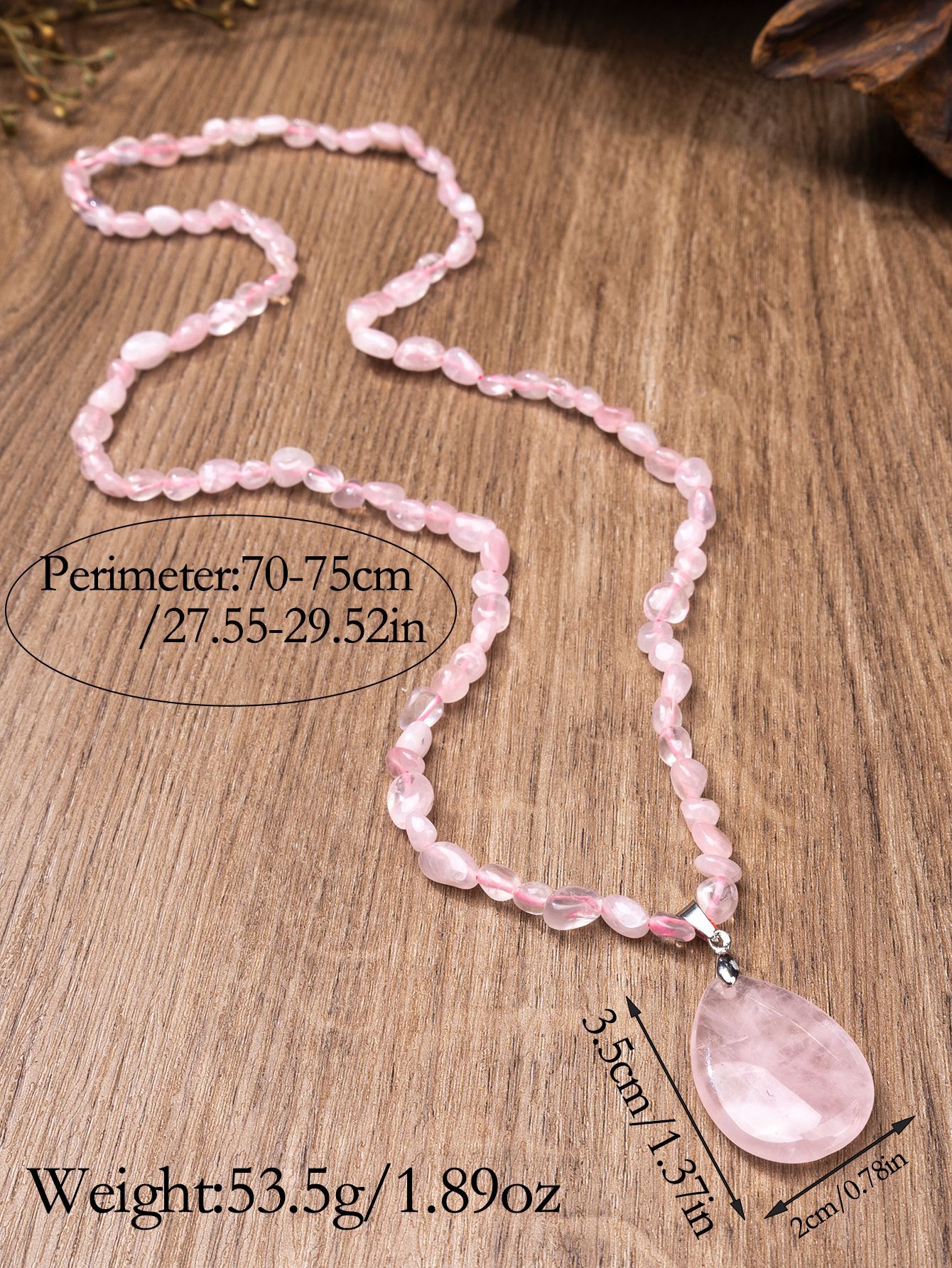 Bohemian style Multiple natural Sweater chain amethyst pendant long necklace