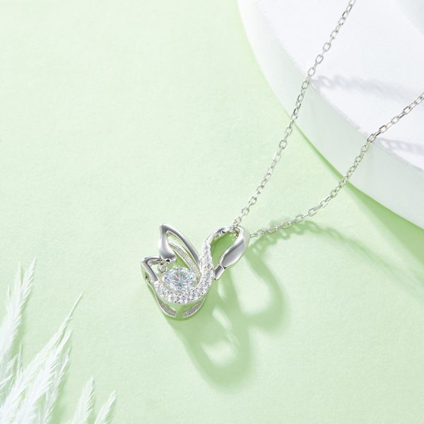 S925 Silver Little Swan Necklace Pendant 2026