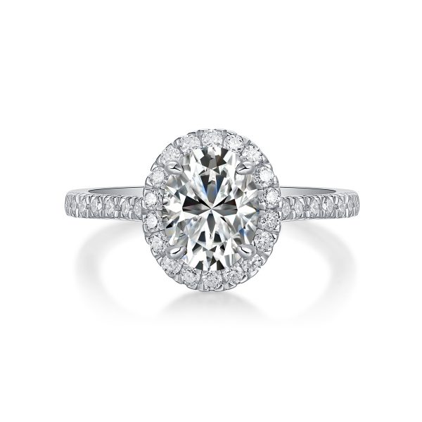 S925 Silver 1-carat women Audrey zircon Ring