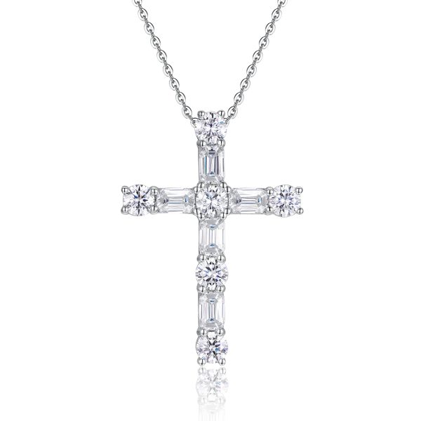 S925 Silver The Light Of Faith Necklace Pendant Set