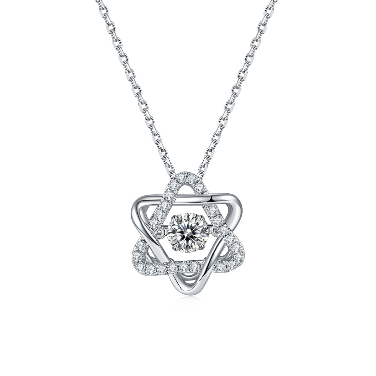S925 Silver Six-pointed Star Necklace Pendant 2026