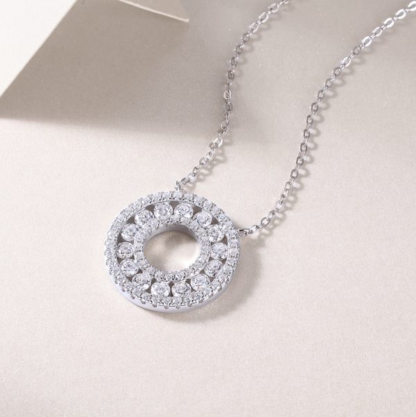 S925 Silver Reciprocating Pendant Necklace Set