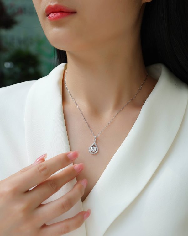 S925 Silver The Charm Of The Heart Pendant Necklace Set
