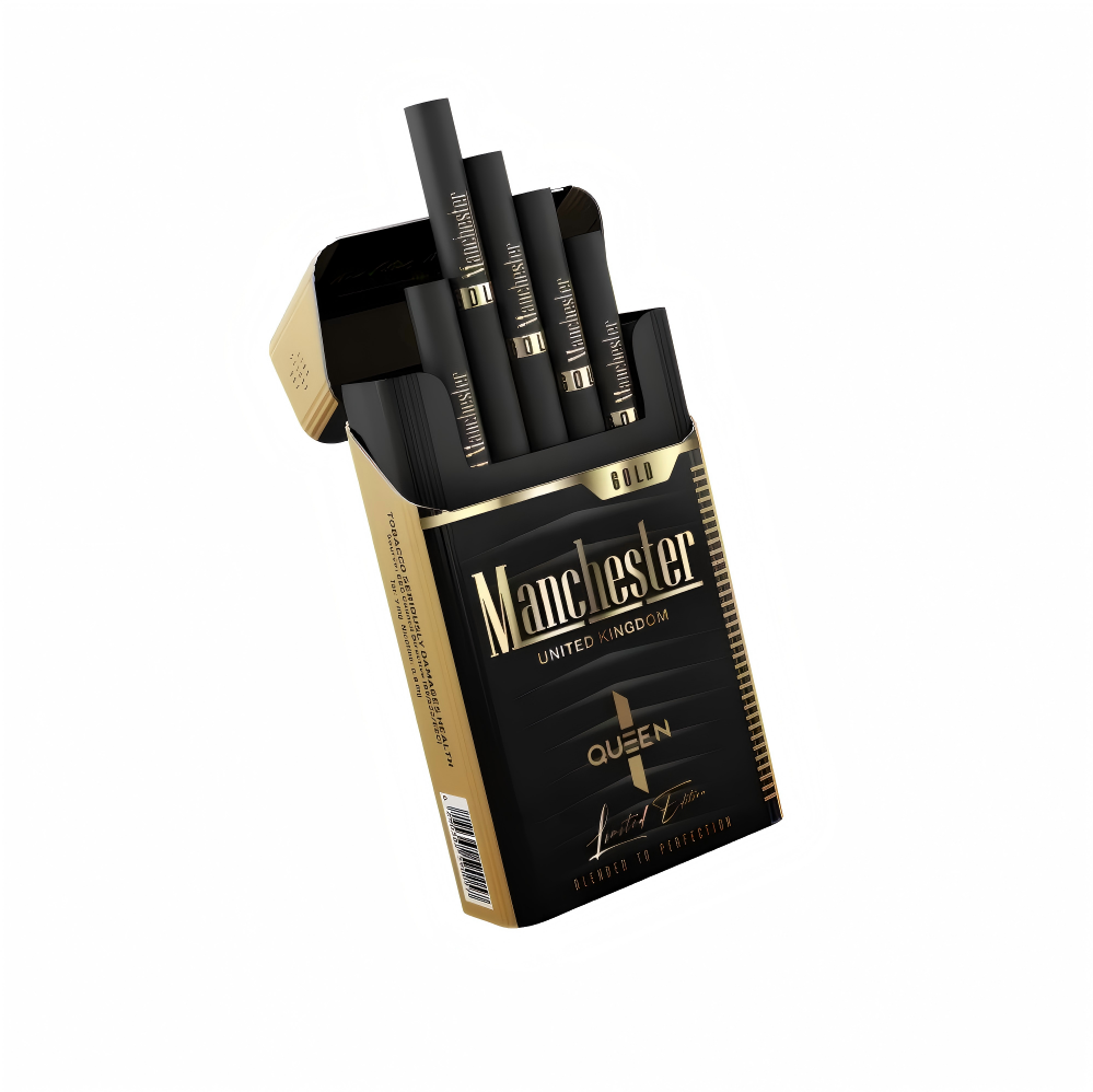 Manchester Queen Tube Filter Black Gold