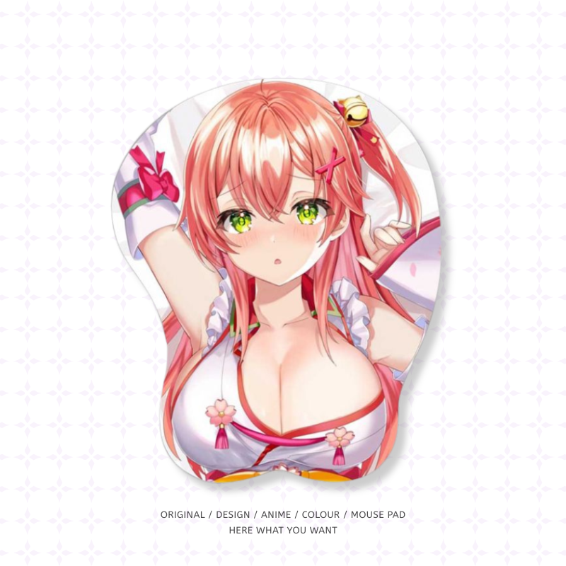 Hololive 櫻巫女 3D立體護腕滑鼠墊