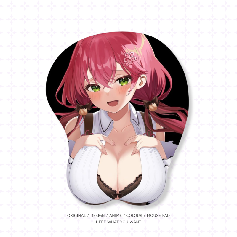 Hololive 櫻巫女 3D立體護腕滑鼠墊
