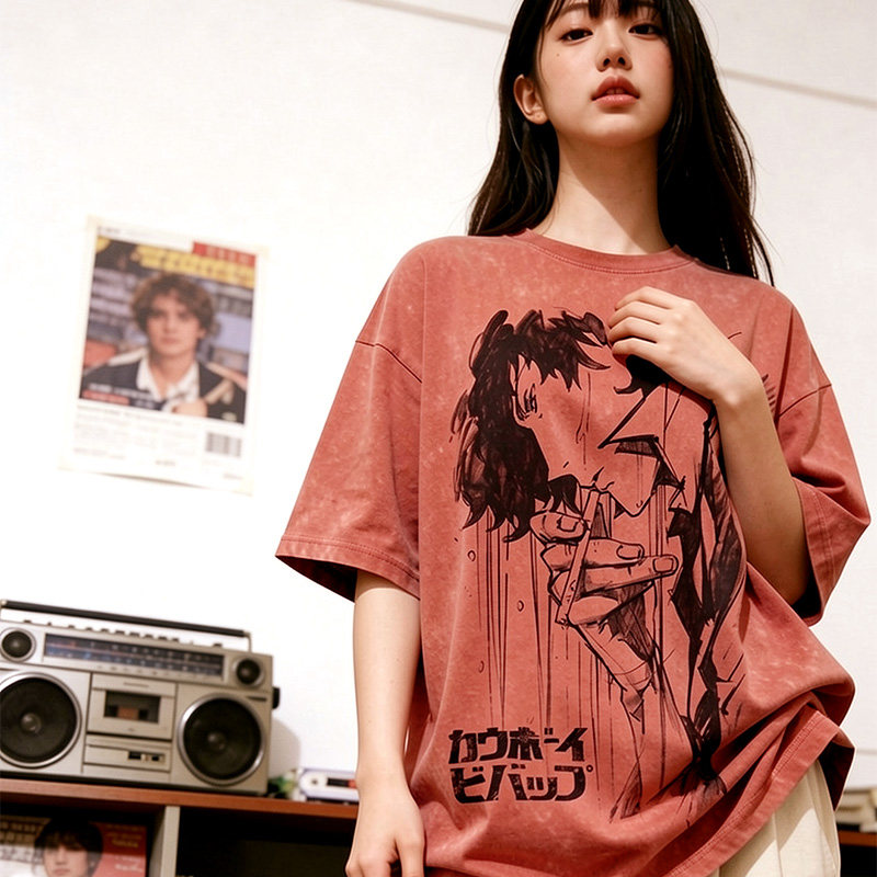 Cowboy星際牛仔水洗做舊 2026親子情侶男女同款 印花水洗短袖