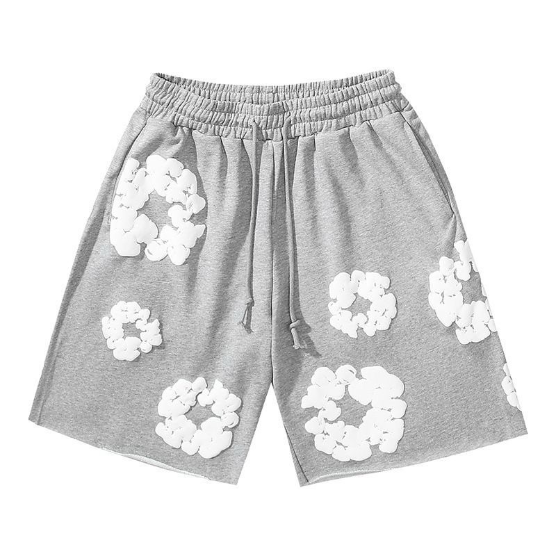 美式潮牌DENIM TEARS木棉花發泡滿印花春夏短袖
