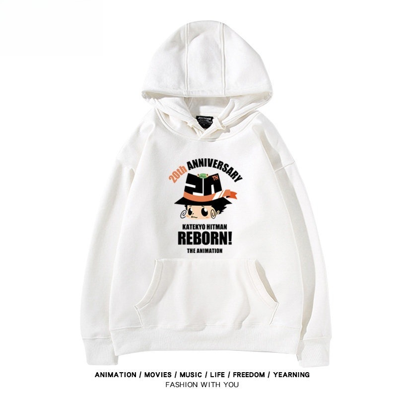 家庭教師reborn 聯名衛衣新款 親子情侶裝連帽衛衣