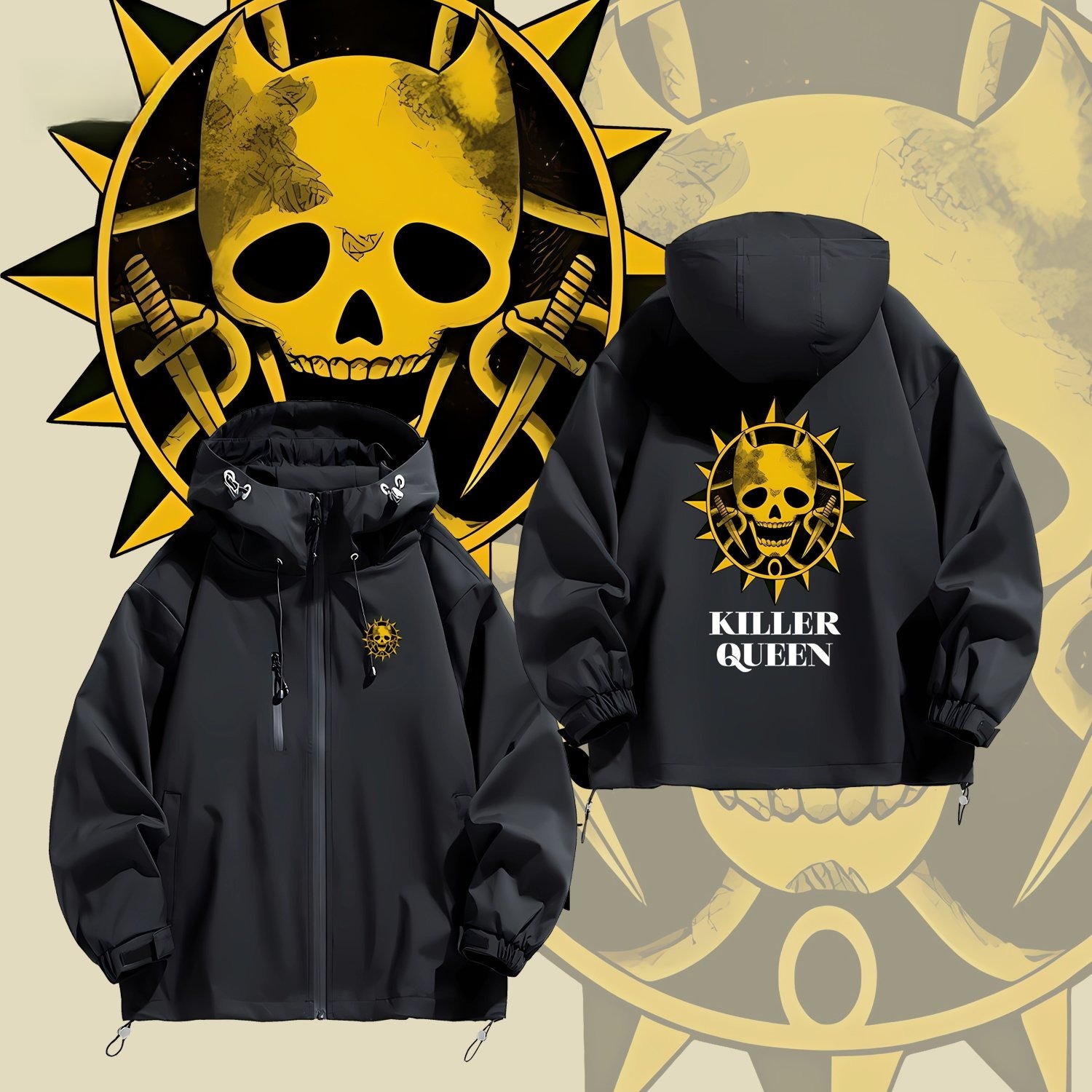 吉田吉影殺手皇后周邊 男女同款秋冬衝鋒衣