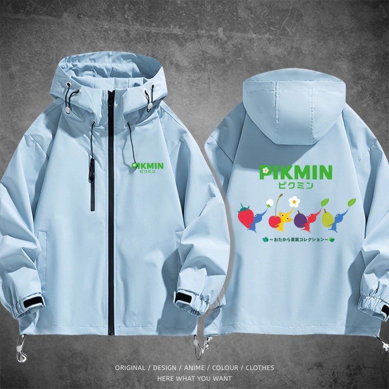 皮克敏 Pikmin 戶外機能防風防水衝鋒衣