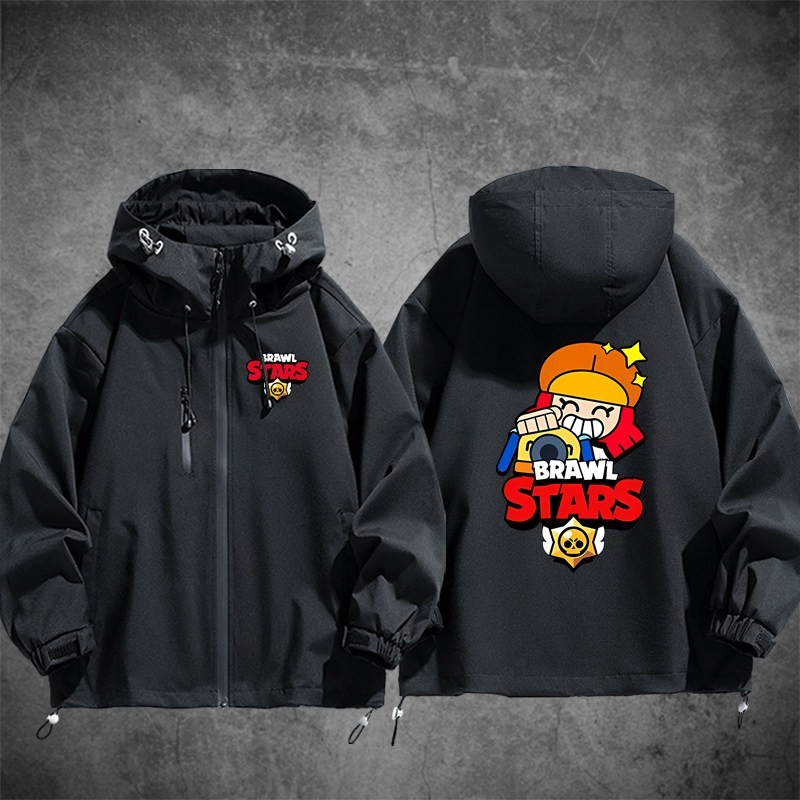 Brawl Stars荒野亂鬥周邊 男女同款秋冬衝鋒衣