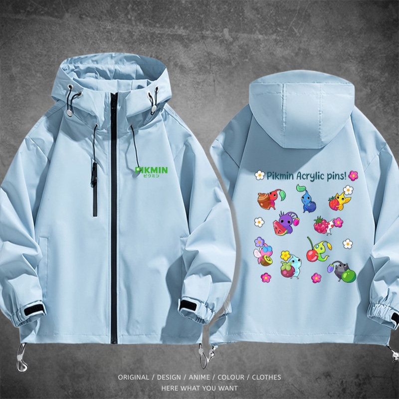 皮克敏 Pikmin 戶外機能防風防水衝鋒衣