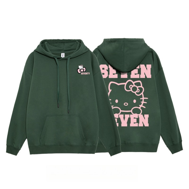 Hello Kitty凱蒂貓新款 親子情侶男女連帽衛衣