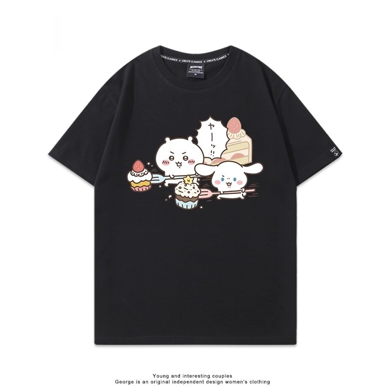 Chiikawa 2025親子情侶男女同款 印花短袖T恤
