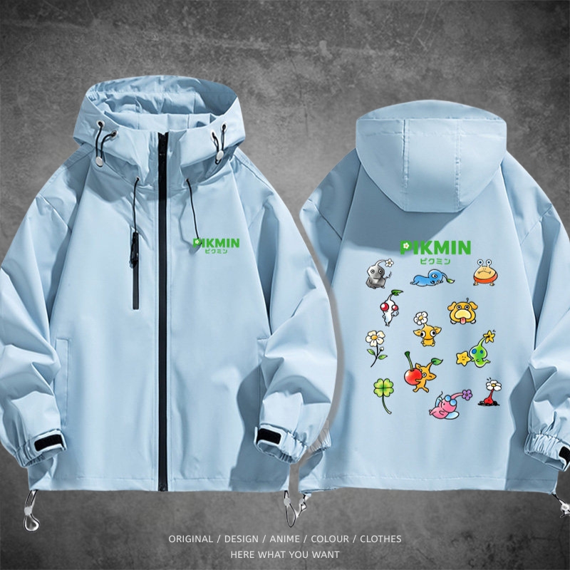 皮克敏 Pikmin 戶外機能防風防水衝鋒衣