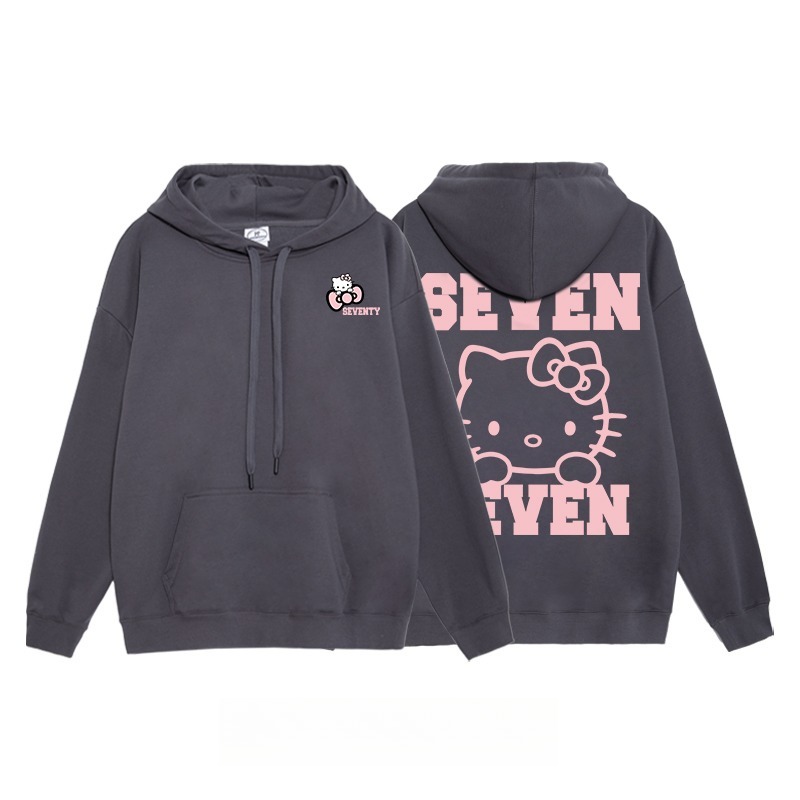 Hello Kitty凱蒂貓新款 親子情侶男女連帽衛衣