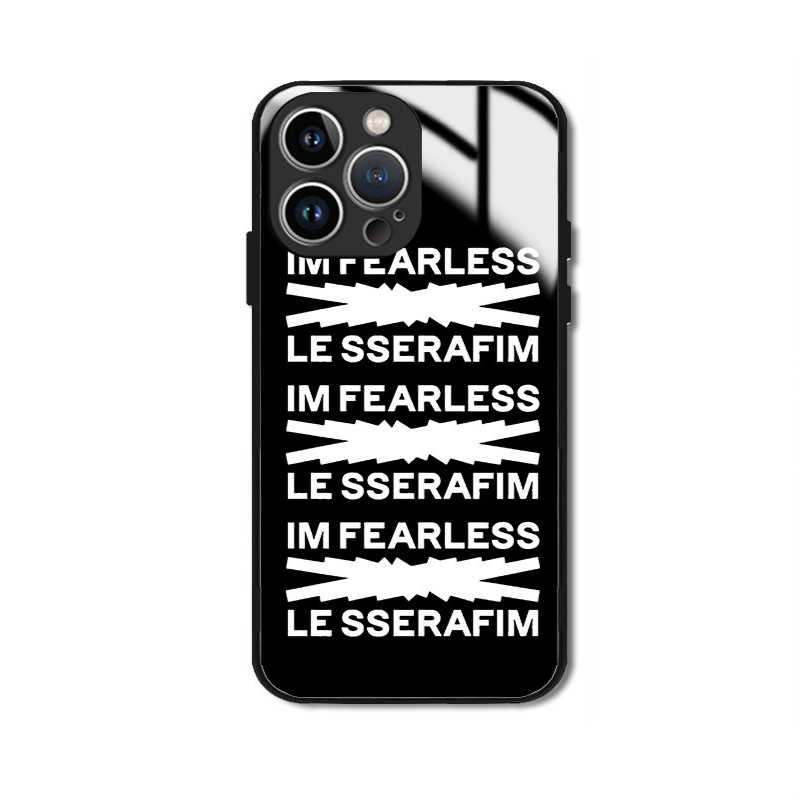 LE SSERAFIM 高清鋼化玻璃手機殼