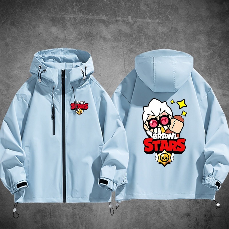 Brawl Stars荒野亂鬥周邊 男女同款秋冬衝鋒衣