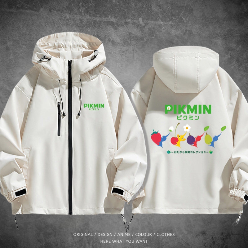 皮克敏 Pikmin 戶外機能防風防水衝鋒衣