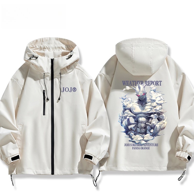 JOJO的奇妙冒險多明尼克普奇替身天氣預報周邊 男女同款秋冬衝鋒衣