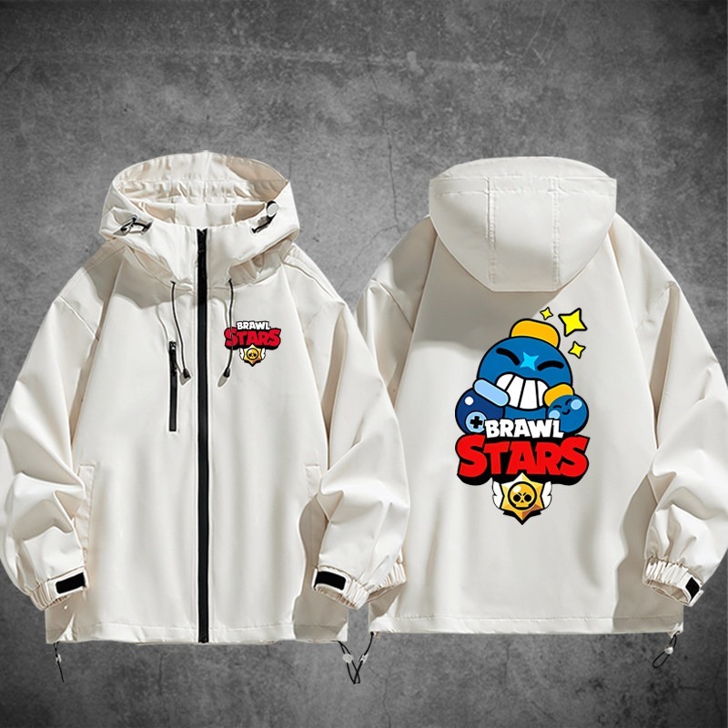 Brawl Stars荒野亂鬥周邊 男女同款秋冬衝鋒衣