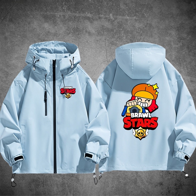 Brawl Stars荒野亂鬥周邊 男女同款秋冬衝鋒衣