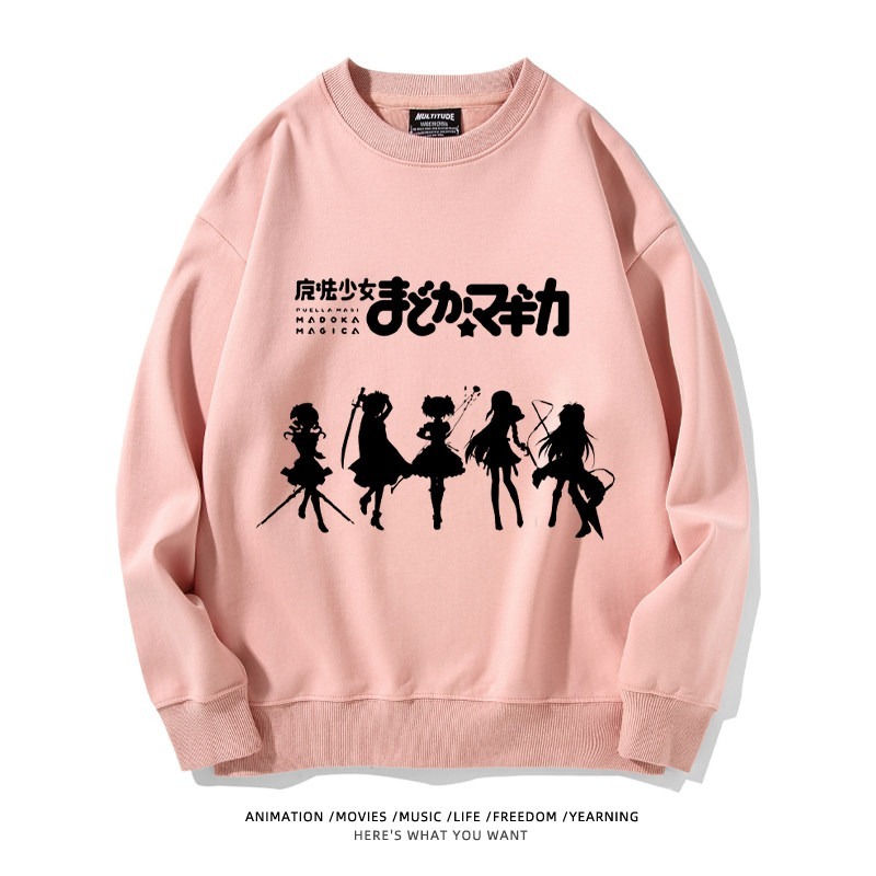 魔法少女小圓聯名親子情侶裝 圓領長袖