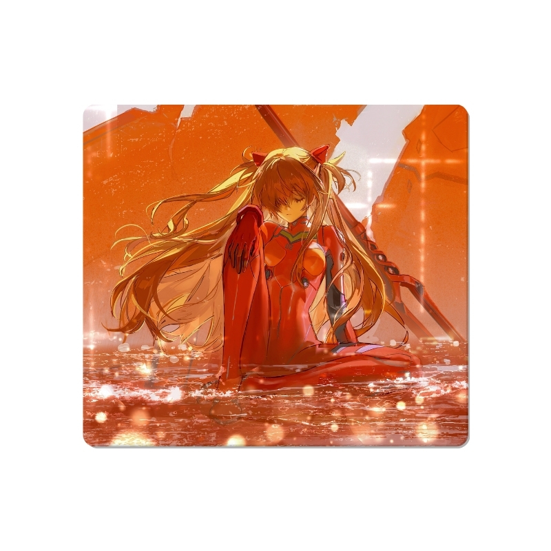 EVA 明日香 Orange 鋼化玻璃滑鼠墊