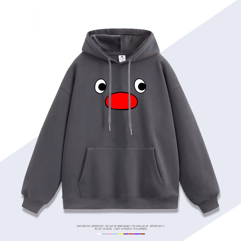 企鵝家族pingu 聯名衛衣2025秋冬新款 親子情侶裝連帽衛衣