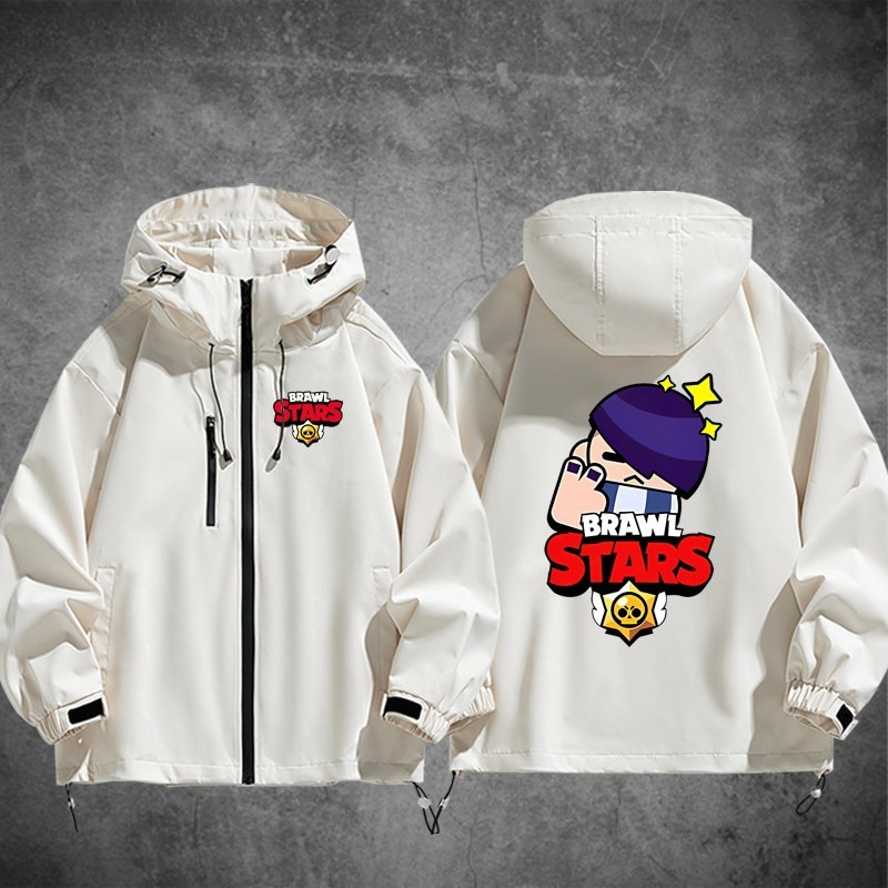 Brawl Stars荒野亂鬥周邊 男女同款秋冬衝鋒衣