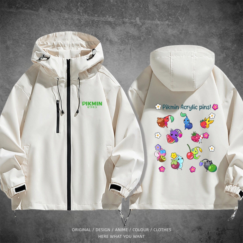 皮克敏 Pikmin 戶外機能防風防水衝鋒衣