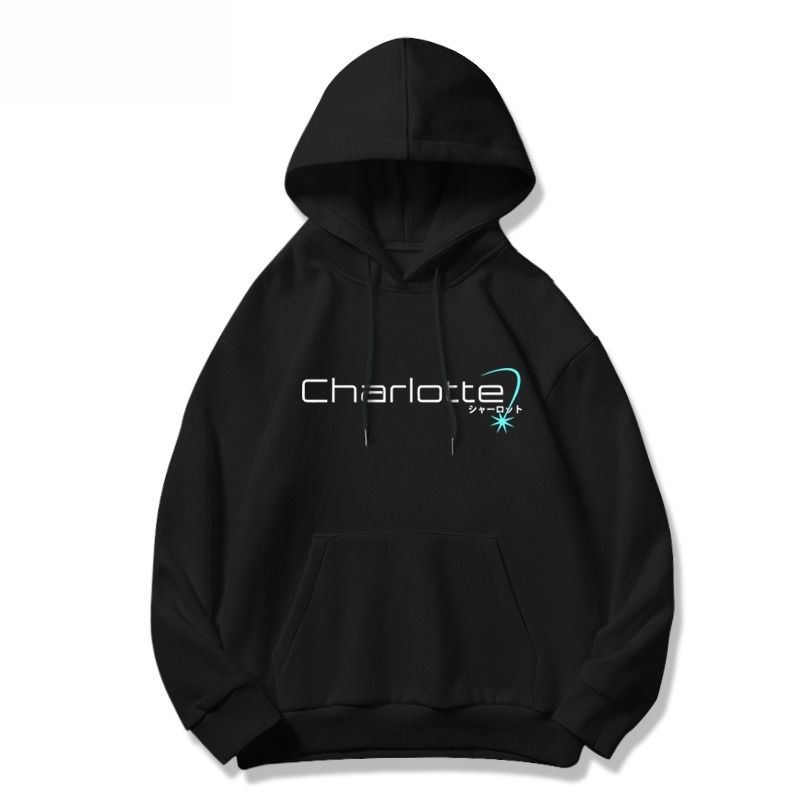 Charlotte友利奈緒新款 親子情侶男女連帽衛衣