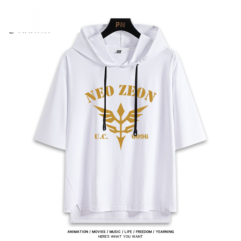 機動戰士鋼彈新款 親子情侶男女款連帽短袖T恤-ZUIHANG SHOP