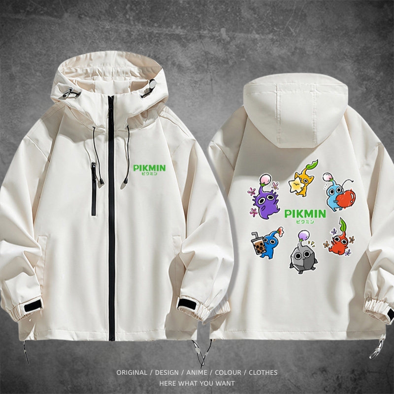 皮克敏 Pikmin 戶外機能防風防水衝鋒衣